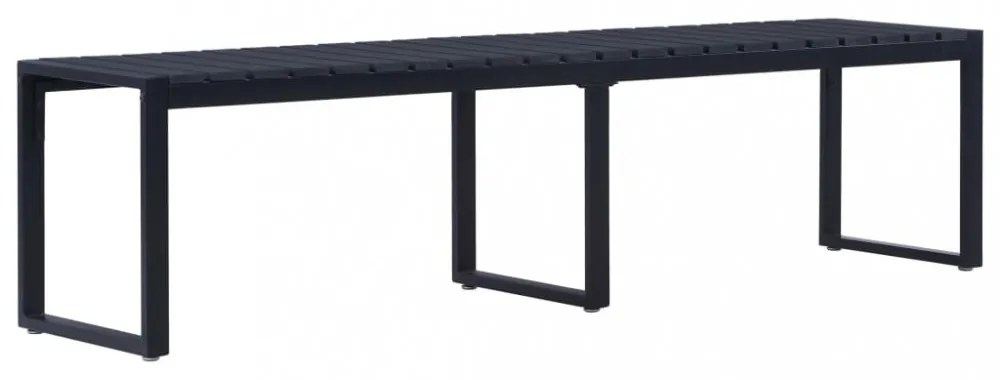 fekete polisztirol lemez kerti pad 180 cm