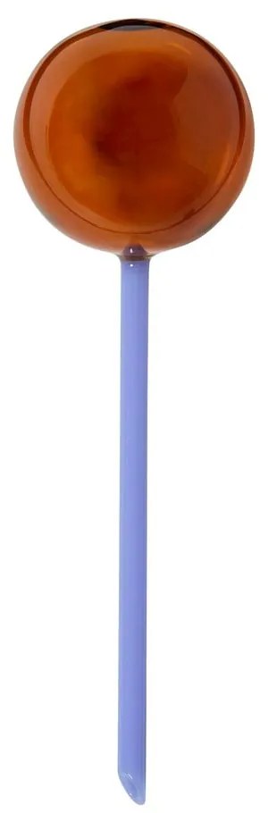 Kék-barna üveg öntözőgömb Flora - Hübsch