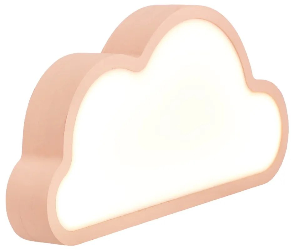 Rózsaszín gyerek éjjelilámpa Cloud – Candellux Lighting