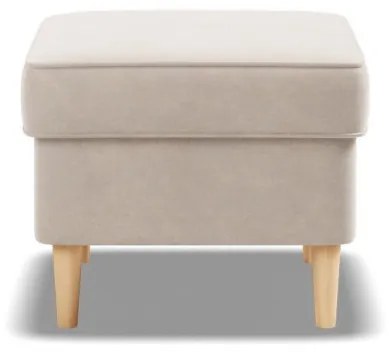 Uszak lábtartó, bársony, bézs