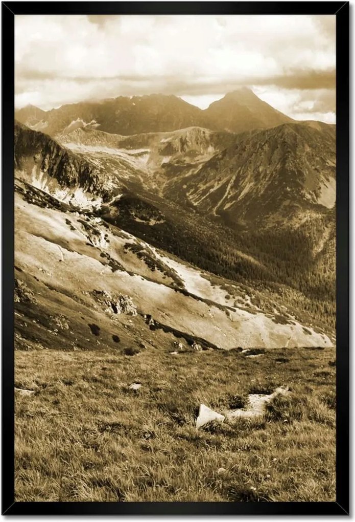 Poszterek keretben 40x60 Tátra Lengyel hegyek Kilátás