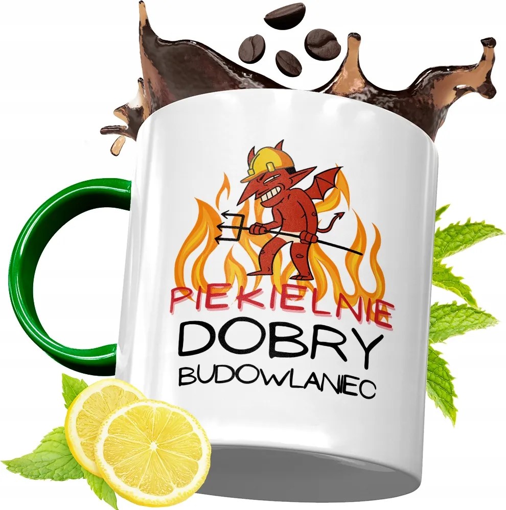 Zöld Bögre Építőknek Születésnapra Ajándék fényképes nyomtatással