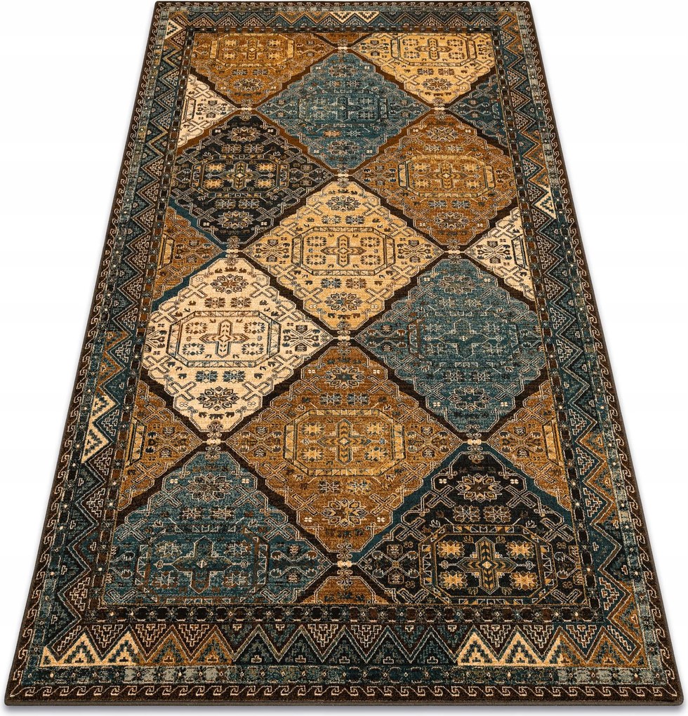 Nappali szőnyeg gyapjú Polonia Astoria Bézs keleti Romby 235x350 cm