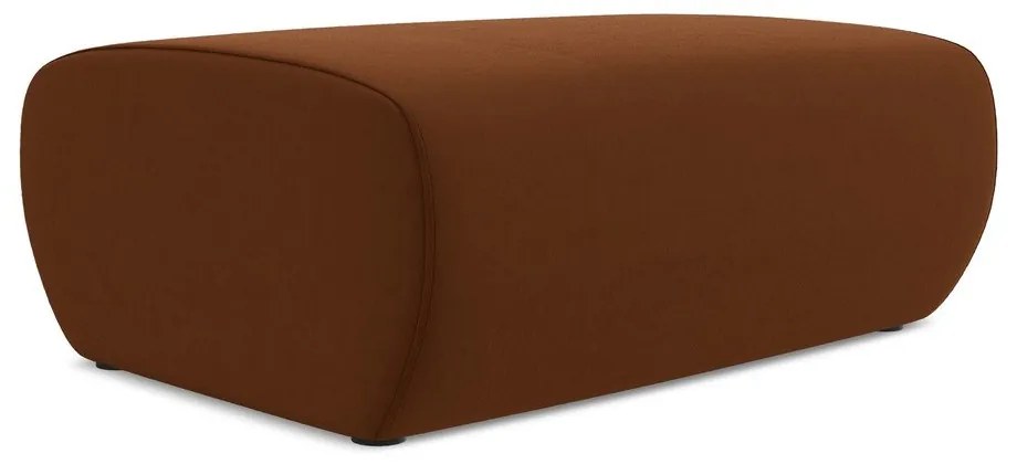 Terrakotta színű bársony lábtartó Kapua – Makamii