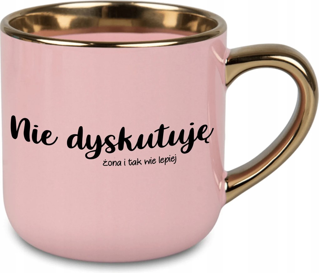 Bögre Nagy Rózsaszín Nem Vitatkozom Ajándék Feleség Férj Pár Házasság