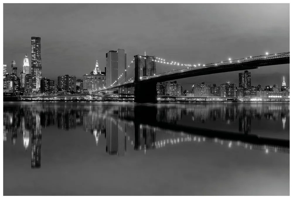 Fotótapéta fekete fehér Manhattan-i híd