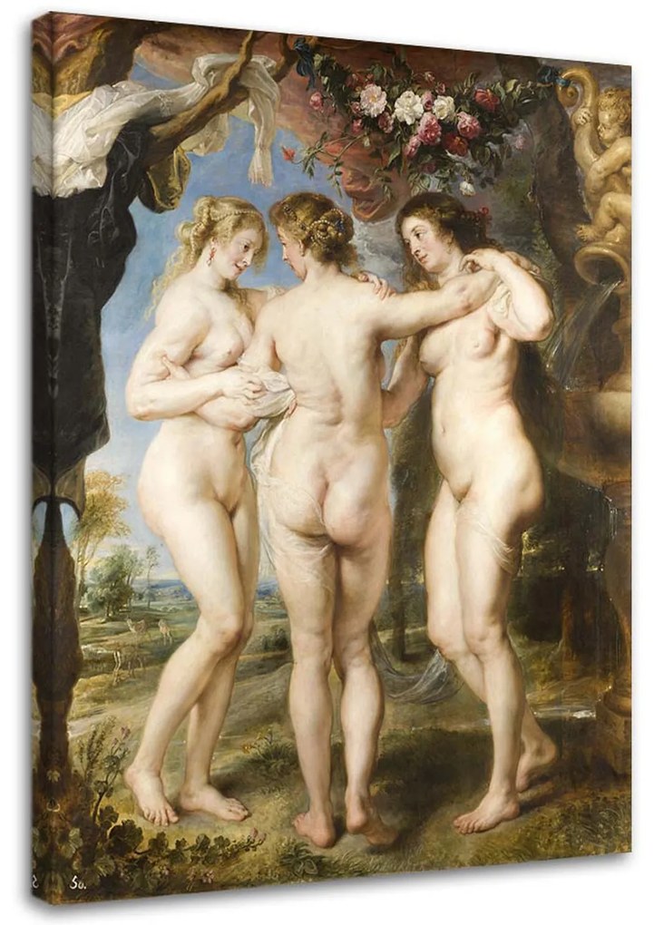 Gario Vászonkép Három kegyelem - Peter Paul Rubens reprodukció Méret: 70 x 100 cm