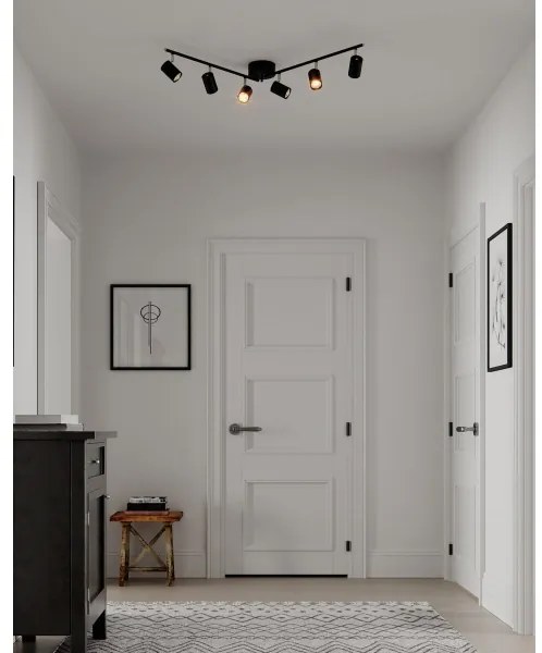 ByRydens 4202100-4002 - Spotlámpa CORRECT 6xGU10/7W/230V fekete