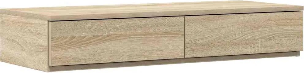 vidaXL Ágyfiókok fiókkal Sonoma tölgy 100 x 36,5 x 16,5 cm Faanyag