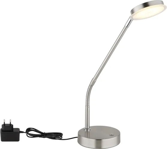Globo 58504TN - SILVIO LED dimmelhető, érintésvezérlésű asztali lámpa, LED/6,5W/230V, matt króm