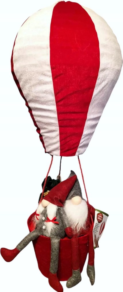 Manó figura lufiban Karácsonyi dekoráció XL 110 CM