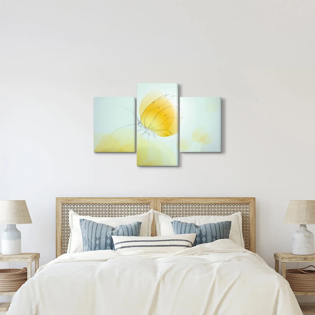 Kép - Sárga pillangó (90x60 cm)