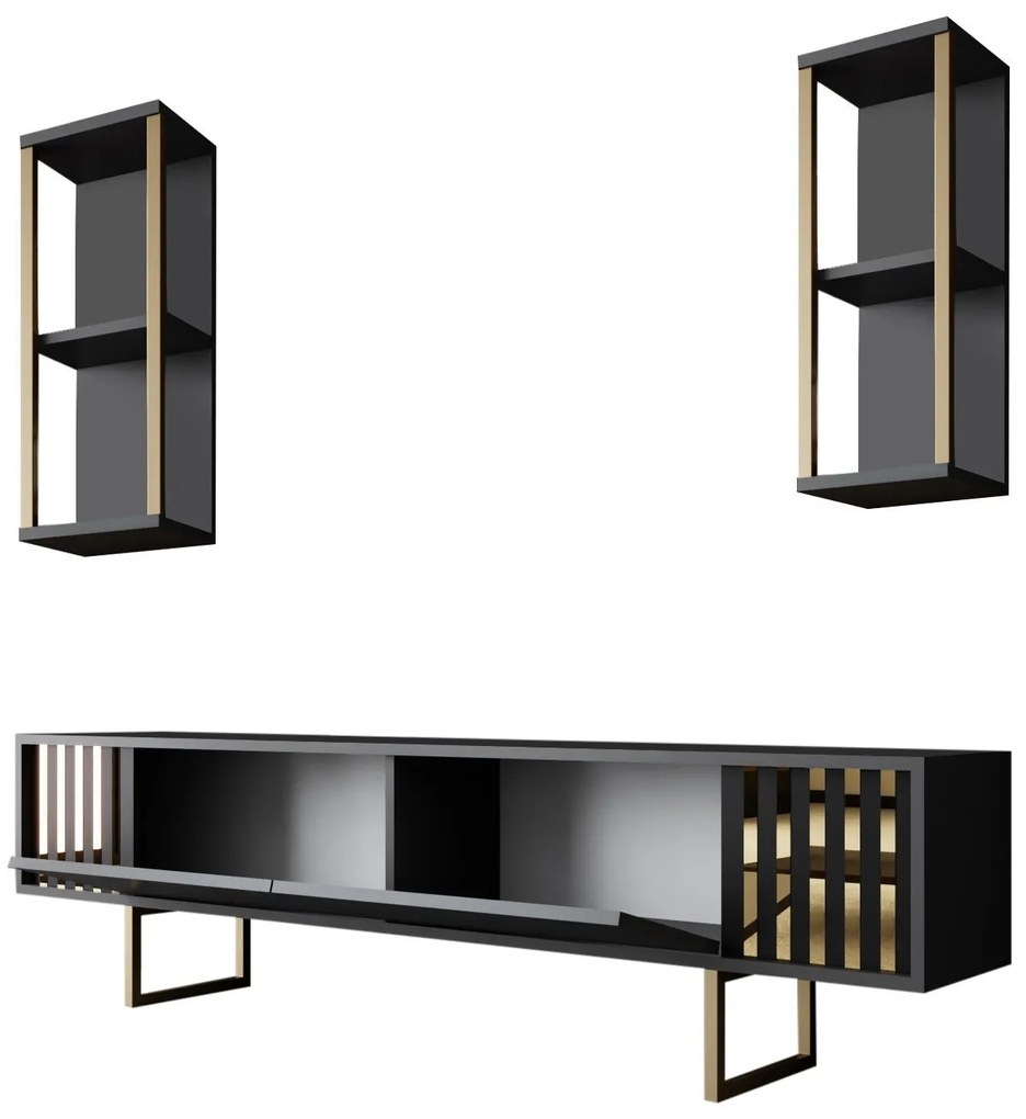 Nappali fal Golden (antracit + arany). 1072968