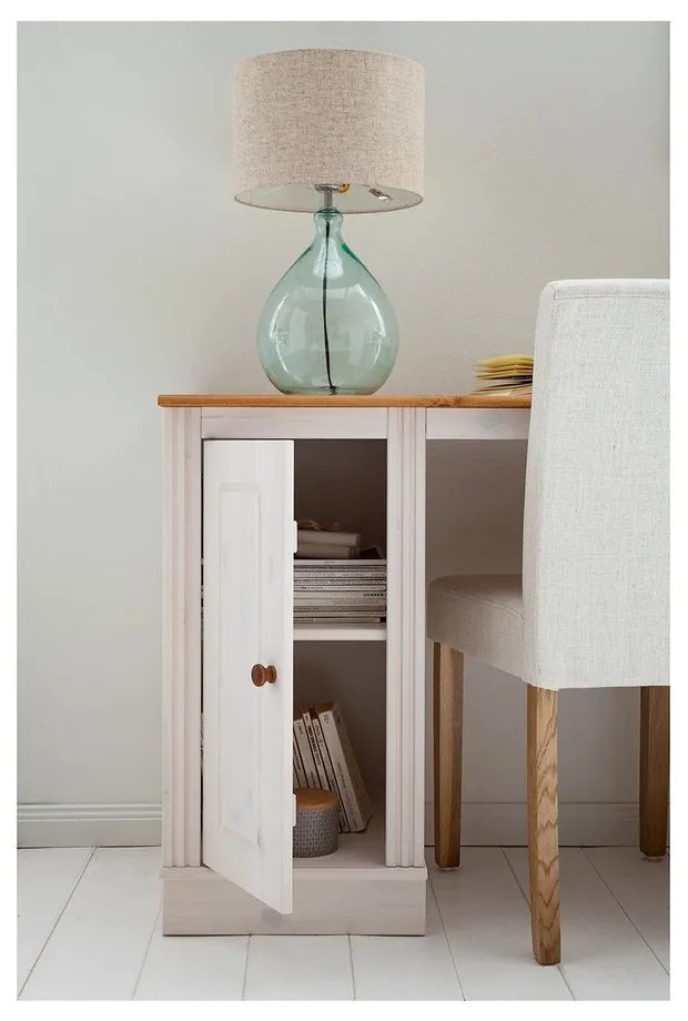 Íróasztal borovi fenyő asztallappal 50x140 cm Anita – Støraa