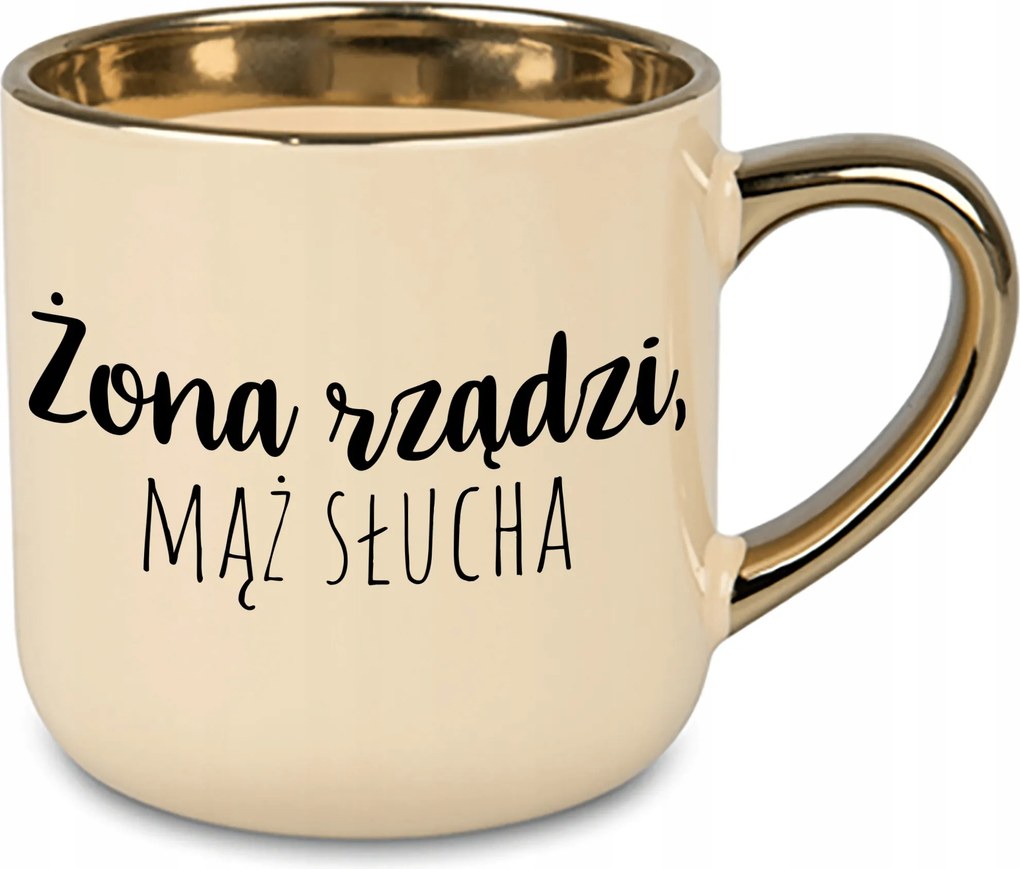 Bögre Nagy Krémszínű Feleség Uralkodik Férj Hallgató Ajándék Feleségnek Évfordulóra