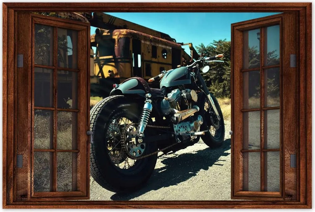 Poszterek 120x80 Klasszikus motorkerékpár Motor