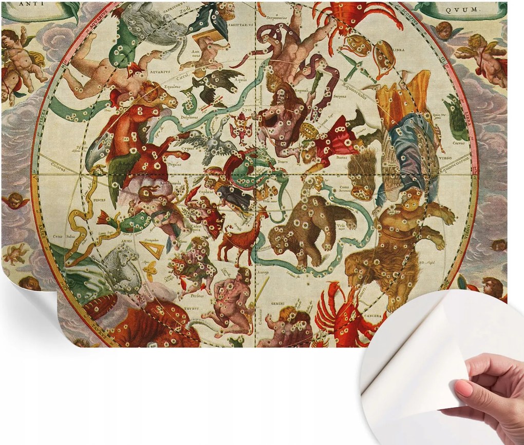 Modern öntapadós fotótapéta Mosható Csillag kompozíciók 152x104 cm