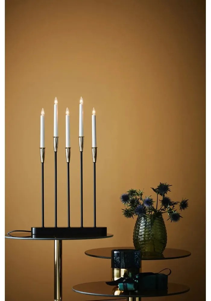 Fekete karácsonyi fénydekoráció Nice – Markslöjd