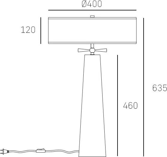 Cosmolight BOW T02114BR Fali lámpa 2x40W/E27 IP20