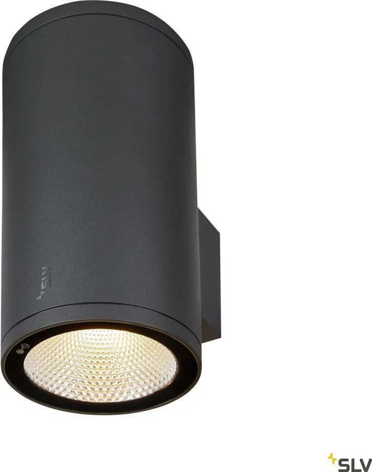 SLV 1003441 ENOLA ROUND Modern Kültéri Fali Lámpa Antracit, Átlátszó LED IP65