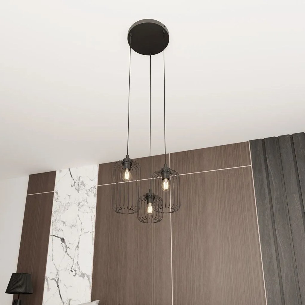 Emibig modern függeszték vander fekete emi1365/3prem