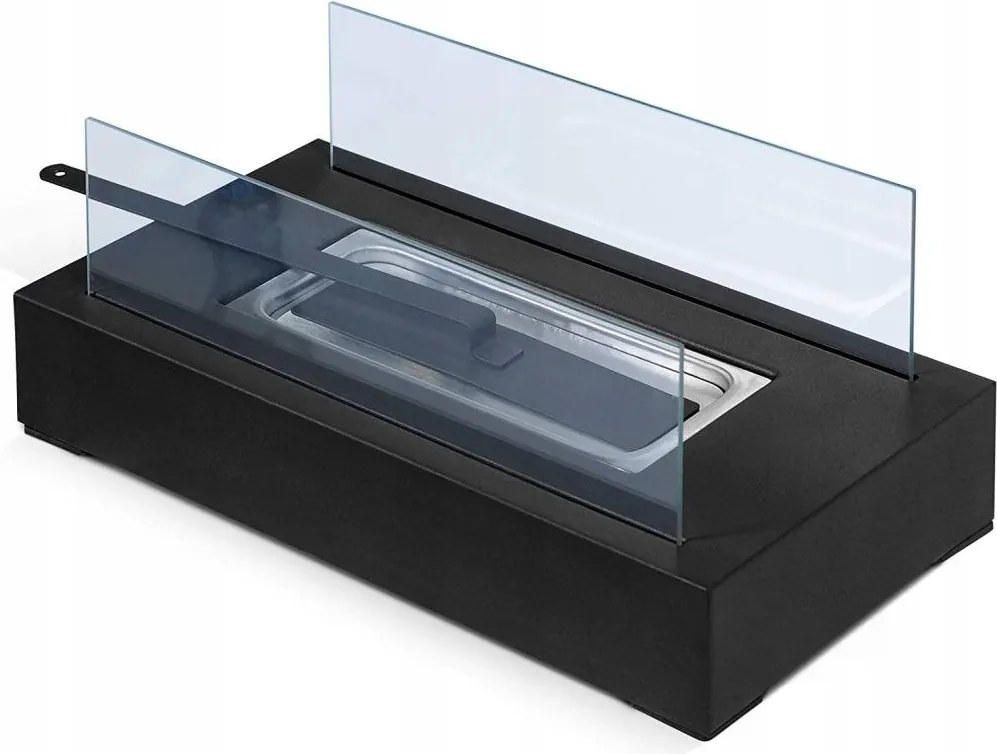 Szabadonálló biokandalló Jago 35 x 15 x 18 cm fekete