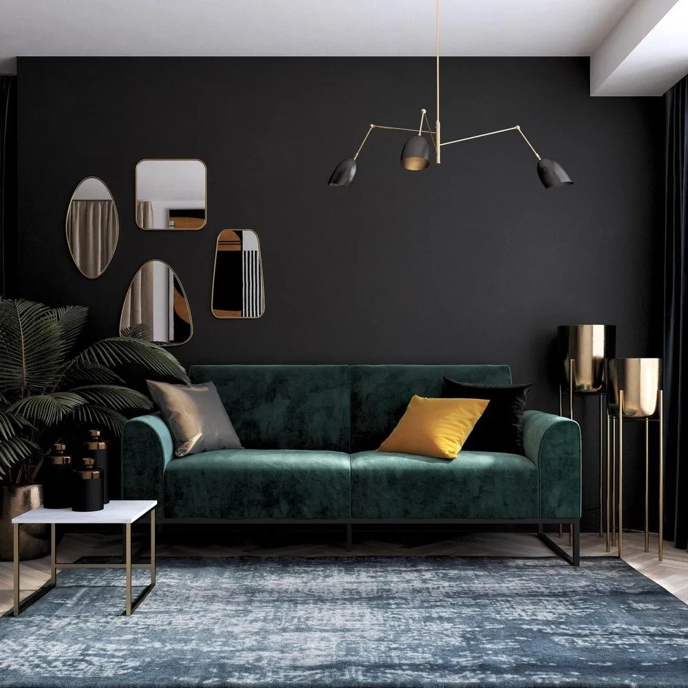 Zöld kinyitható kanapé 217 cm Adley - CosmoLiving by Cosmopolitan