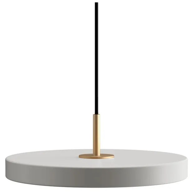 Világosszürke fém LED dimmelhető függőlámpa fém búrával ø 31 cm Asteria Plus – UMAGE