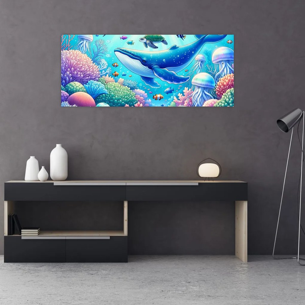 Kép – Víz alatti világ (120x50 cm)