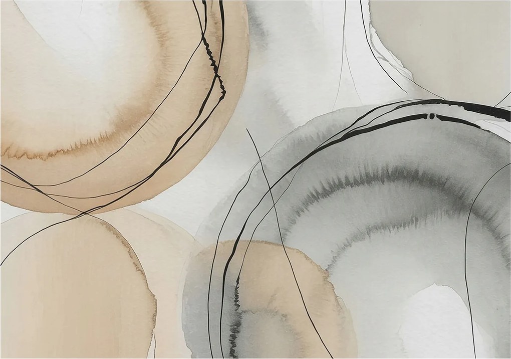 Divatos Flizelin Tapéta Fali Furnér Geometrikus harmónia 312x219