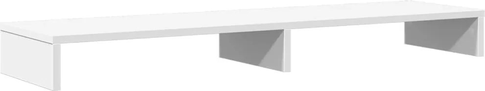 vidaXL fehér szerelt fa monitorállvány 100 x 27 x 10 cm
