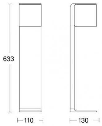 Steinel 055479 - LED Kültéri lámpa érzékelővel CUBO LED/9,5W/230V IP44