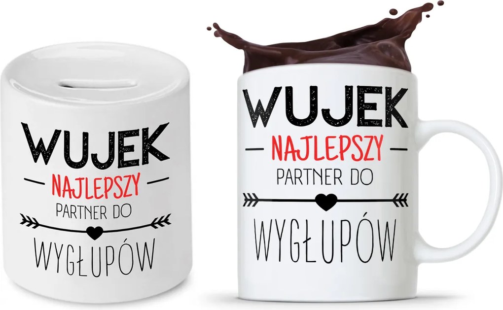 Bácsi Szett Ajándék Bögre Persely nyomott mintával