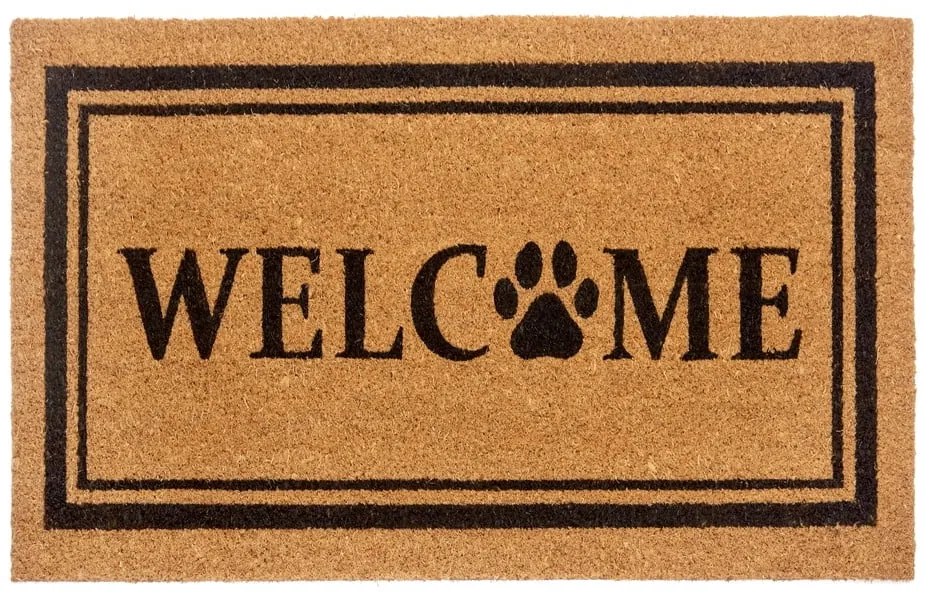 Kókuszrost lábtörlő 75x45 cm Welcome - Hanse Home