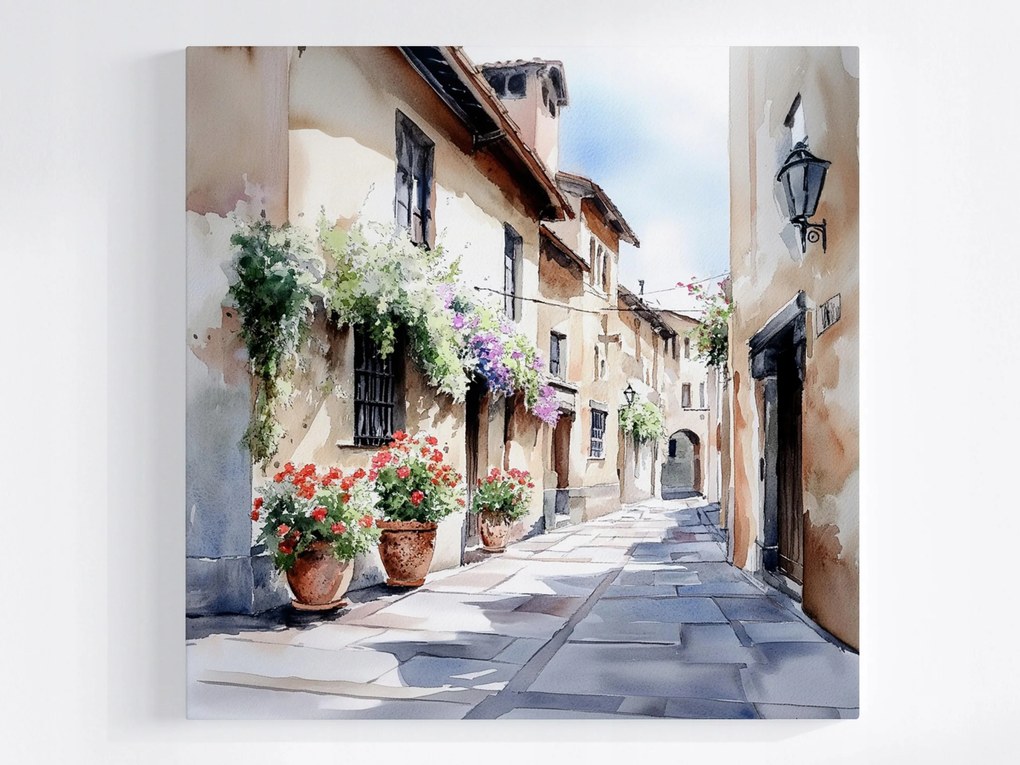 Poszter Város Italia Olaszország Utca Sikátor 80x80