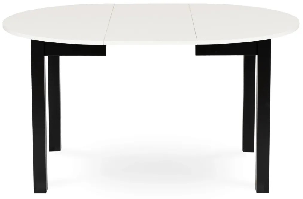 Bővíthető Étkezőasztal Fehér/Fekete Színben. HARRY 102-142 cm