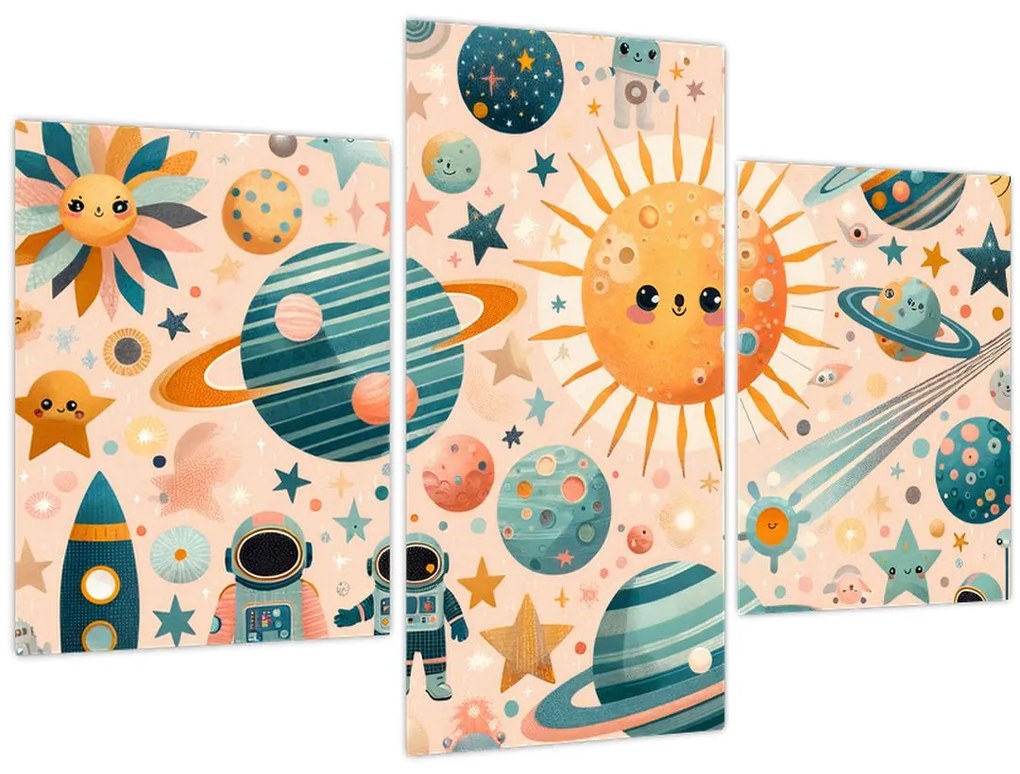 Kép - Darabok az űrből (90x60 cm)