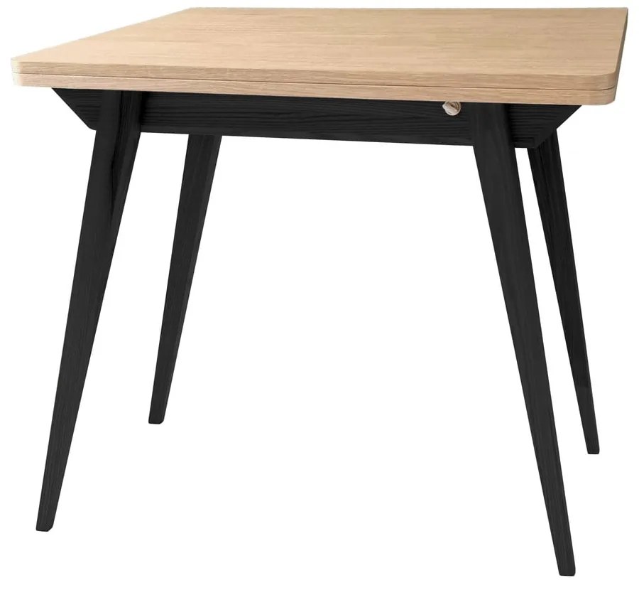 Bővíthető étkezőasztal kőrisfa dekoros asztallappal 65x90 cm Envelope – Ragaba