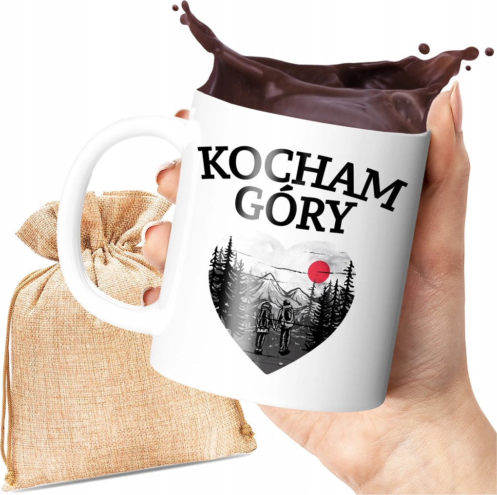 Nyomott Mintás Bögre Szeretem A Hegyeket A Hegyek Szerelmeseinek Hegyi Túrázás Print