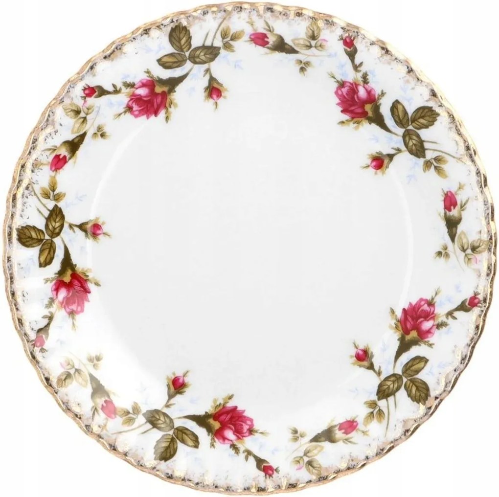 Tányér 19 cm Iwona Arany Rózsa Sétáló