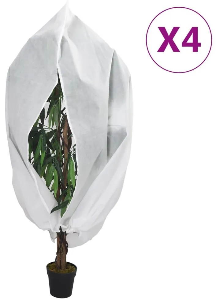 4 db növényvédő huzat cipzárral 70 g/m² 2,36 x 2 m