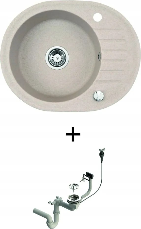 Gránit Mosogató Konyhai mosogató Came szifon