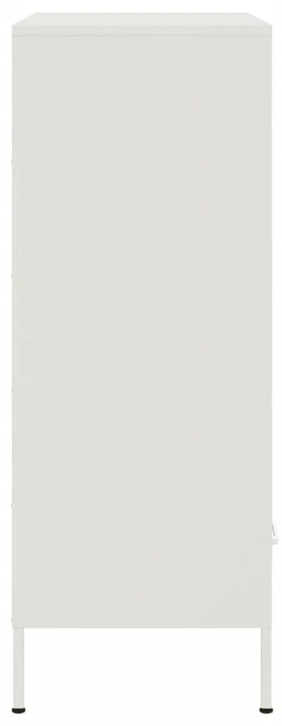 fehér acél magasszekrény 68 x 39 x 101,5 cm