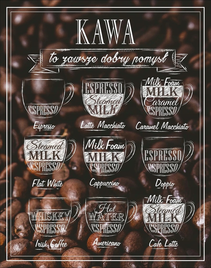 Kávé poszter B2 50x70 nyomtatás kép #159