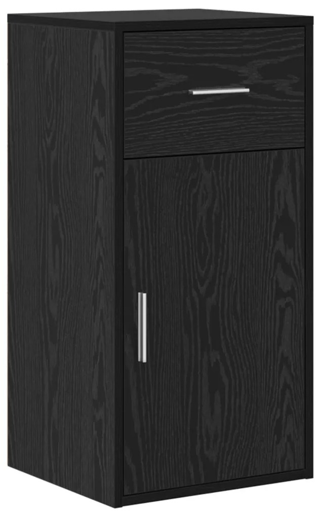 Sarok íróasztal Fekete tölgy 102x88x75 cm Forgácslap