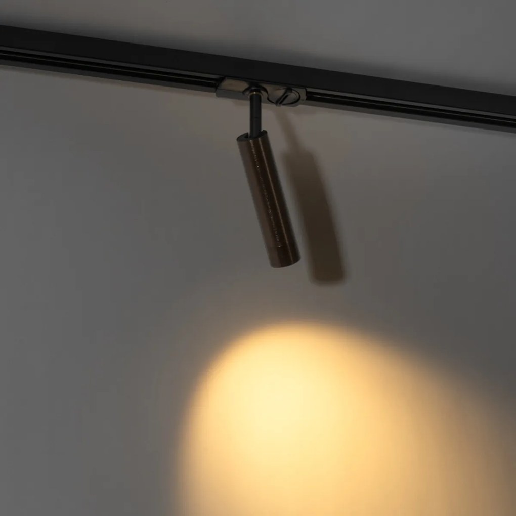 Modern sötét bronz spot 1 fázisú sínrendszerhez - Iconic Ivy