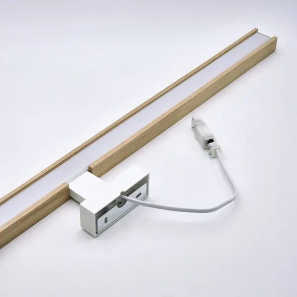 Brilagi-LED fürdőszobai tükörmegvilágítás WOODY MIRROR LED/15W/230V IP44 tölgy/fehér