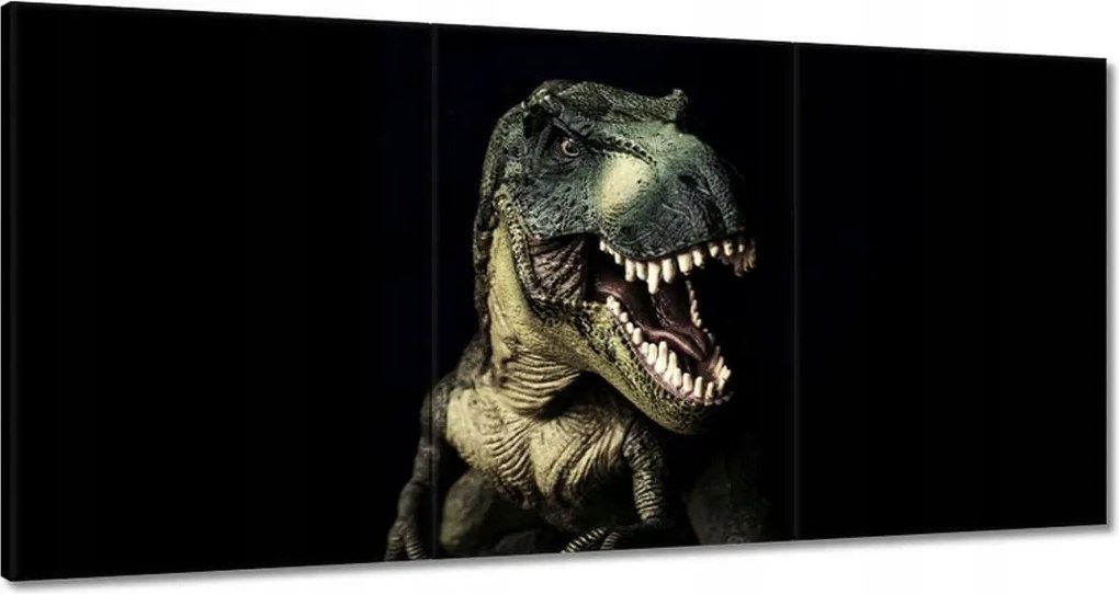 Vászonkép 180x90 Tyrannosaurus-t-rex fekete