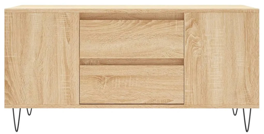 Sonoma tölgy színű szerelt fa dohányzóasztal 102 x 44,5 x 50 cm