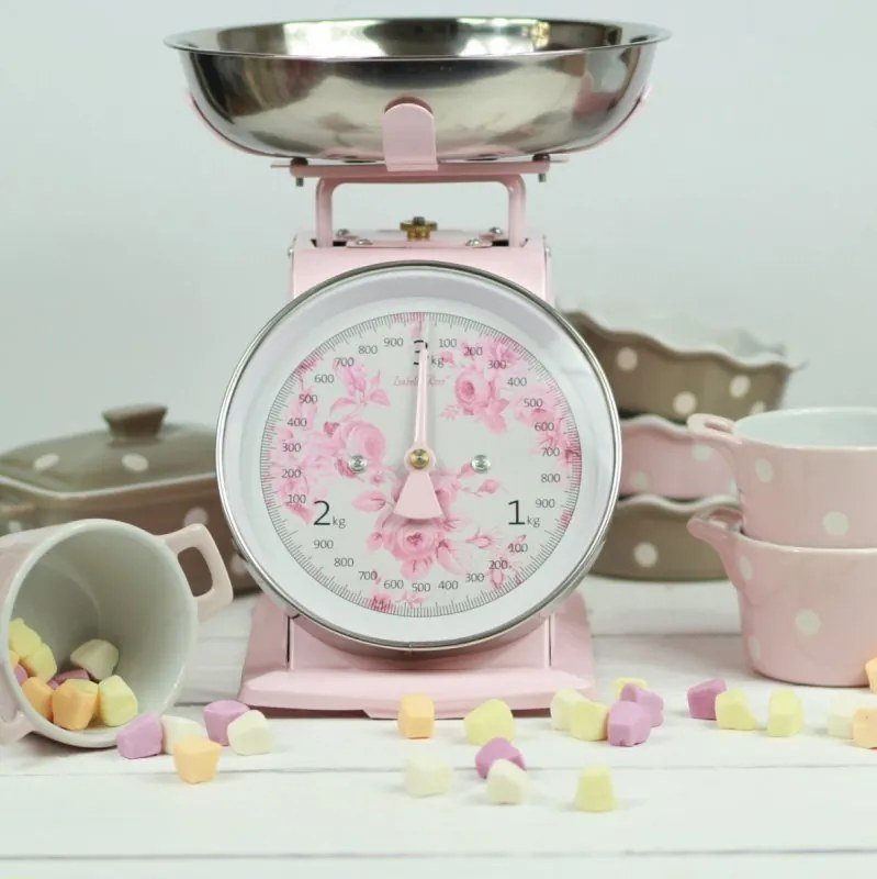 Isabelle Rose® ISABELLE ROSE Retro konyhai mérleg rózsaszín ROSY